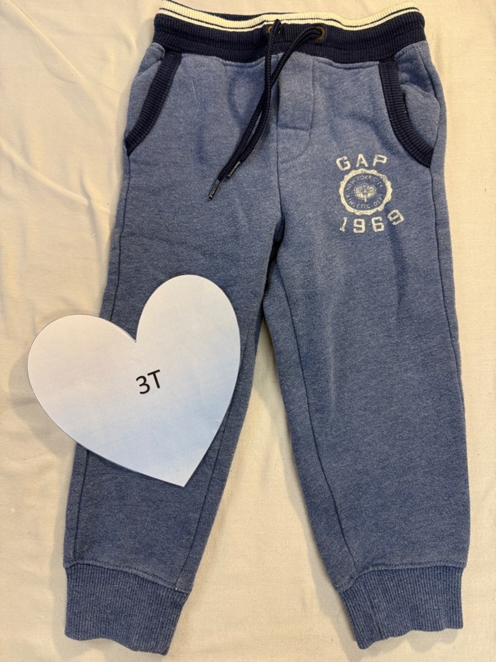 GAP Kids Navy Blue Sweatpants with Logo